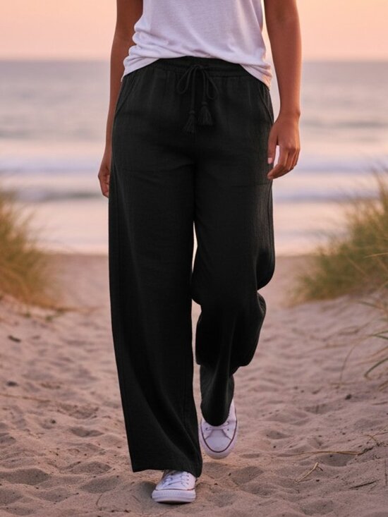 Volcom Pants - Volcom Wide Leg Drawstring Tassel Beach Pants Plus Size 18W